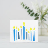 Hanukkah Candles Postkarte (Stehend Vorderseite)