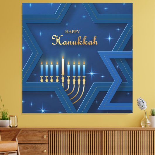 Hanukkah Canvas Print Leinwanddruck (Insitu (Wohnzimmer))