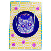 HANUKKAH CAT Geschenktasche Mittlere Geschenktüte (Rückseite)