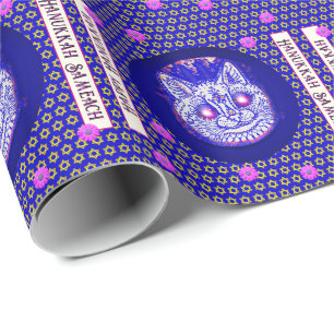 HANUKKAH CAT Packpapier