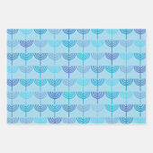 Hanukkah Chanukah Chanukkiah Menorah Pattern Geschenkpapier Set (Vorderseite 3)