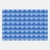 Hanukkah Chanukah Chanukkiah Menorah Pattern Geschenkpapier Set (Vorderseite 2)