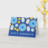Hanukkah Chanukah Desserts Donuts Cookies Karte (Gelbe Blume)