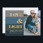 Hanukkah Chanukah Gold Liebe & Foto<br><div class="desc">Unsere Hanukkah / Chanukah Gold Liebe & Light Holiday Card ist eine elegante und elegante Art,  Ihre Hanukkah / Chanukah Wünsche mit Freunden,  Familie und Kunden zu teilen! Mit Platz zum Personalisieren mit Ihrem Namen und Foto. Anfragen,  E-Mail oder E-Mail bestdresssedbread@gmail.com. Alles Gute!</div>