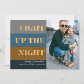 Hanukkah Chanukah Gold Light Up Night Foto (Vorderseite)