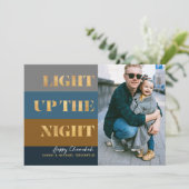 Hanukkah Chanukah Gold Light Up Night Foto (Stehend Vorderseite)