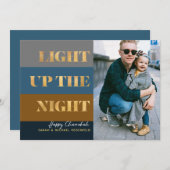 Hanukkah Chanukah Gold Light Up Night Foto (Vorne/Hinten)