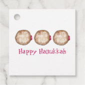 Hanukkah Chanukah Juwish Holidays Jelly Doughnut Geschenkanhänger (Vorderseite)