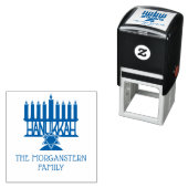 Hanukkah Chanukah Lit Menorah #2 Permastempel (Beispiel)