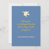 Hanukkah Chanukah Moderne jüdische Symbole Karte (Rückseite)