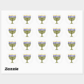Hanukkah/Chanukah Runder Aufkleber (Blatt)