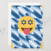 hanukkah chanukkah emoji feiertagskarte (Vorne/Hinten)