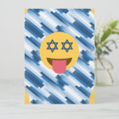 hanukkah chanukkah emoji feiertagskarte (Stehend Vorderseite)