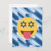 hanukkah chanukkah emoji feiertagspostkarte (Vorne/Hinten)