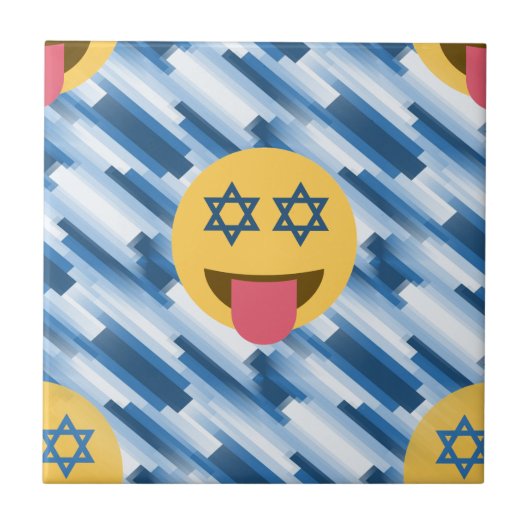 hanukkah chanukkah emoji fliese (Vorderseite)