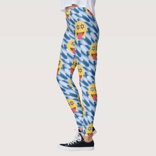 hanukkah chanukkah emoji Leggings (Links)