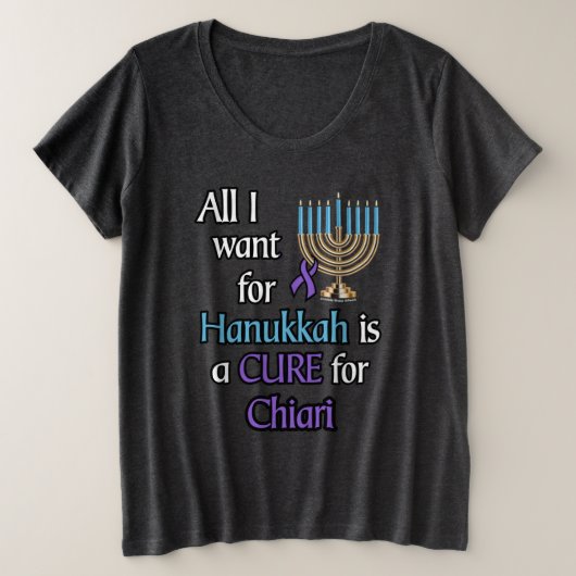 Hanukkah...Chiari Große Größe T-Shirt (Design vorne)