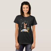 Hanukkah Chihuahua Dog Snow Globe Pajama T-Shirt (Vorne ganz)