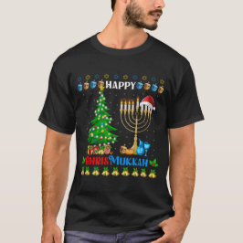 Hanukkah Christmas Funny Merry Happy Chrismukkah T-Shirt