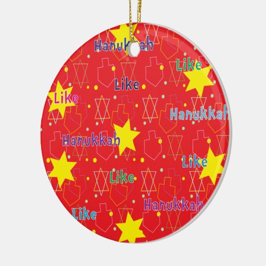 Hanukkah Circle Ornament (Links)