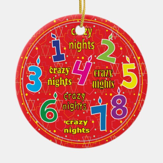 Hanukkah Circle Ornament (Vorne)