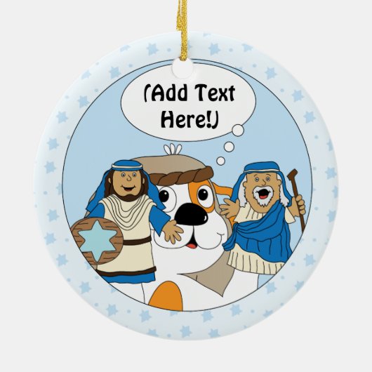 Hanukkah Circle Ornament (Hinten)