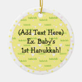 Hanukkah Circle Ornament (Vorne)