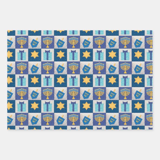 Hanukkah Collection Geschenkpapier Set (Vorderseite 2)