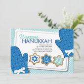 Hanukkah Cookie-Party Einladungen (Stehend Vorderseite)