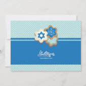 Hanukkah Cookie-Party Einladungen (Rückseite)