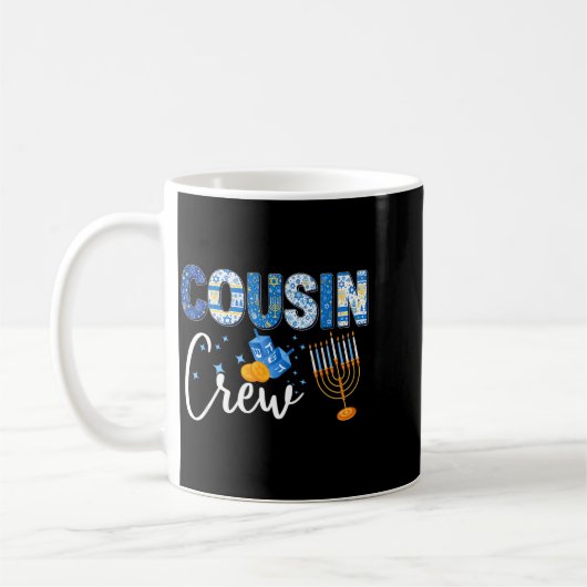 Hanukkah Cousin Crew Matching Family Christmas Paj Kaffeetasse (Links)