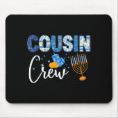 Hanukkah Cousin Crew Matching Family Christmas Paj Mousepad (Vorne)