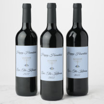 Hanukkah Custom Wine Flasche Labels