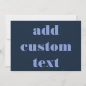 Hanukkah Custome Card Einladung (Rückseite)