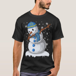 Hanukkah Dabbing Snowman Chanukah Holiday T-Shirt
