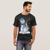 Hanukkah Dabbing Snowman Chanukah Holiday T-Shirt (Vorne ganz)