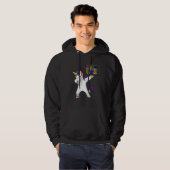 Hanukkah Dabbing Unicorn Jewnicorn Chanukah Jewish Hoodie (Vorne ganz)