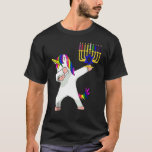 Hanukkah Dabbing Unicorn Jewnicorn Chanukah jüdisc T-Shirt<br><div class="desc">Hanukkah Dabbing Unicorn Jewnicorn Chanukah Jewish Xmas 1</div>