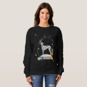 Hanukkah Dalmatian Dog Snow Globe Pajama Sweatshirt (Vorne ganz)