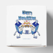 Hanukkah Dancing Dreidels und Jelly Doughnut Geschenkschachtel (Oben)