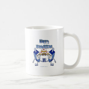 Hanukkah Dancing Dreidels und Jelly Doughnut Kaffeetasse