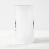 Hanukkah Dancing Dreidels und Jelly Doughnut Mattglas Bierglas (Mittel)