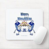 Hanukkah Dancing Dreidels und Jelly Doughnut Mousepad (Mit Mouse)