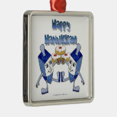 Hanukkah Dancing Dreidels und Jelly Doughnut Ornament Aus Metall (Rechts)