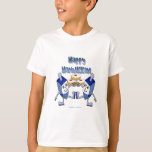 Hanukkah Dancing Dreidels und Jelly Doughnut T-Shirt<br><div class="desc">You are viewing The Lee Hiller Designs Collection of Home and Office Decor,  Apparel,  Gifts and Collectibles. The Designs inklusive Lee Hiller Fotogray and Mixed Media Digital Art Collection. You can view her Nature fotogray at http://HikeOurPlanet.com/ and follow her hiking blog within Hot Springs National Park.</div>