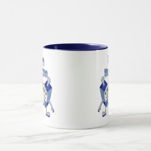 Hanukkah Dancing Dreidels und Jelly Doughnut Tasse (Zentrum)