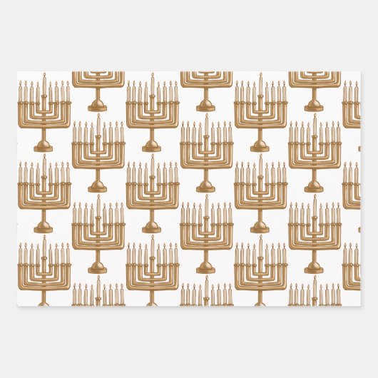 Hanukkah-Design Geschenkpapier Set (Vorderseite 3)