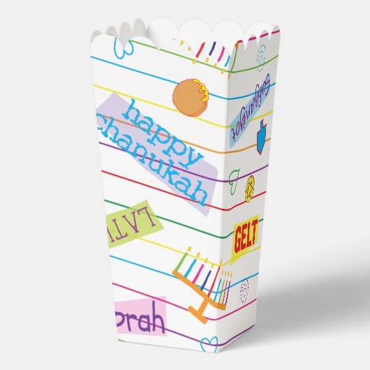 Hanukkah Design Party Geschenkschachtel (Rückseite)
