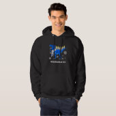 Hanukkah Dinosaur Menorasaurus Rex Dino Chanukah B Hoodie (Vorne ganz)