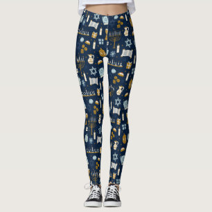 Hanukkah Doodles niedliche illustrierte Leggings